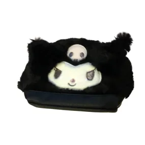 Kuromi Pouch with Plush material