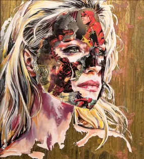 La Cage Et 'Acte De Foi Brass Silkscreen Print by Sandra Chevrier