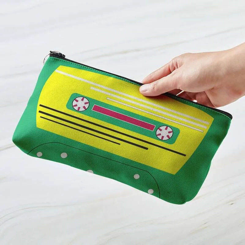 Large Capacity Women's Cosmetic Bag – Creative Pop Tape Print