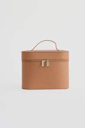 Large Cosmetic Bag - Camel