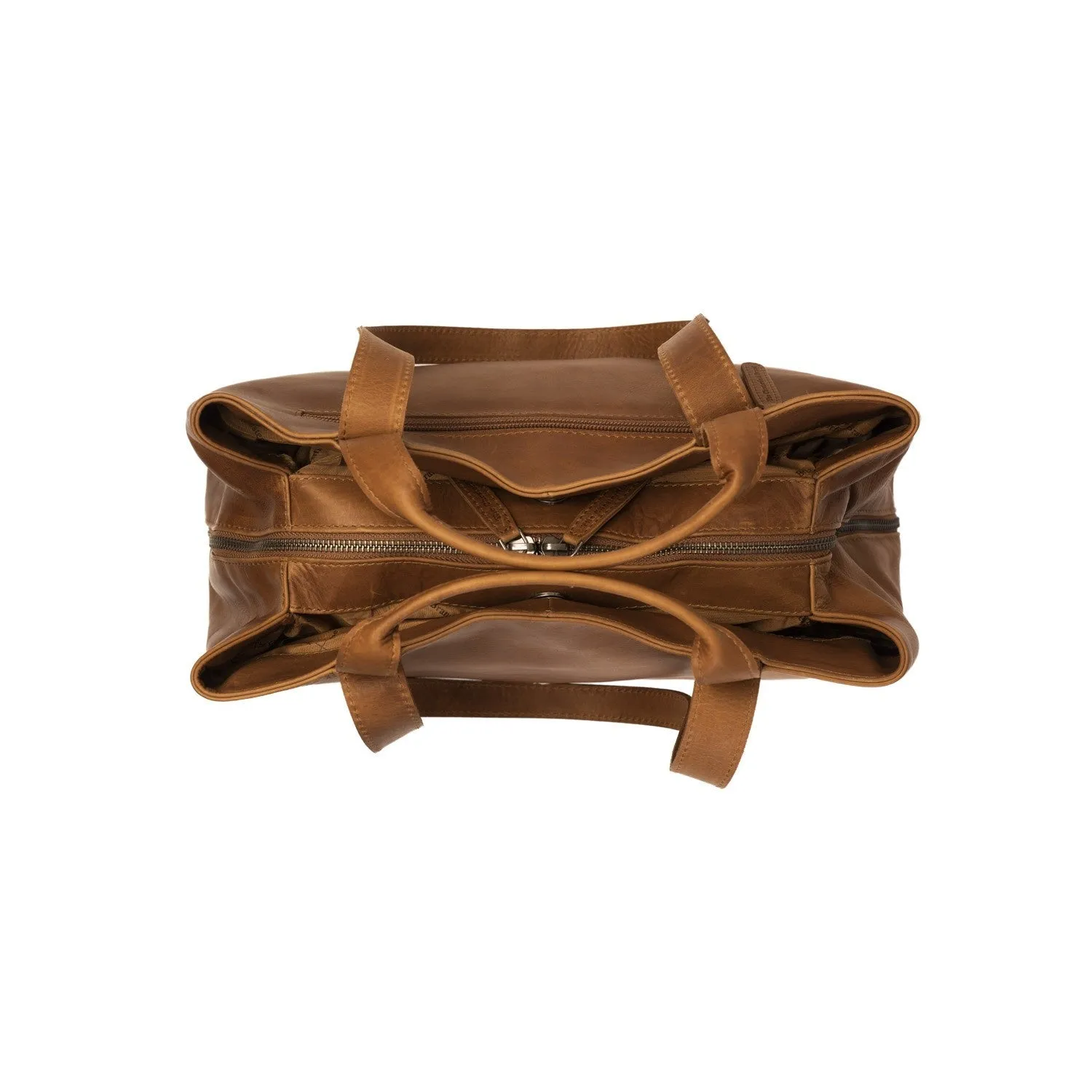 Leather Shoulder Bag Cognac Gail