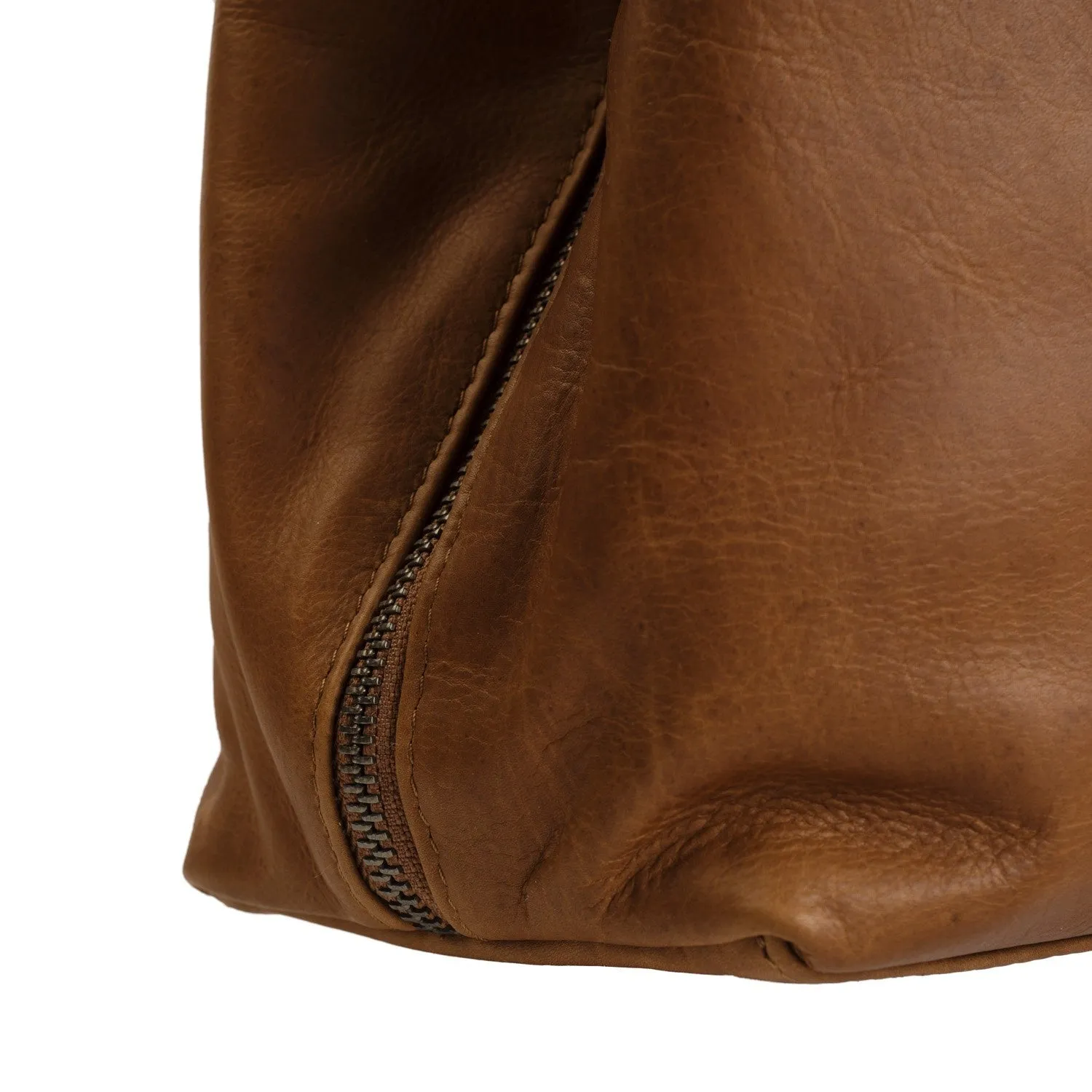 Leather Shoulder Bag Cognac Gail