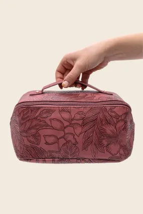 Life In Luxury Large Capacity Cosmetic Bag • Merlot