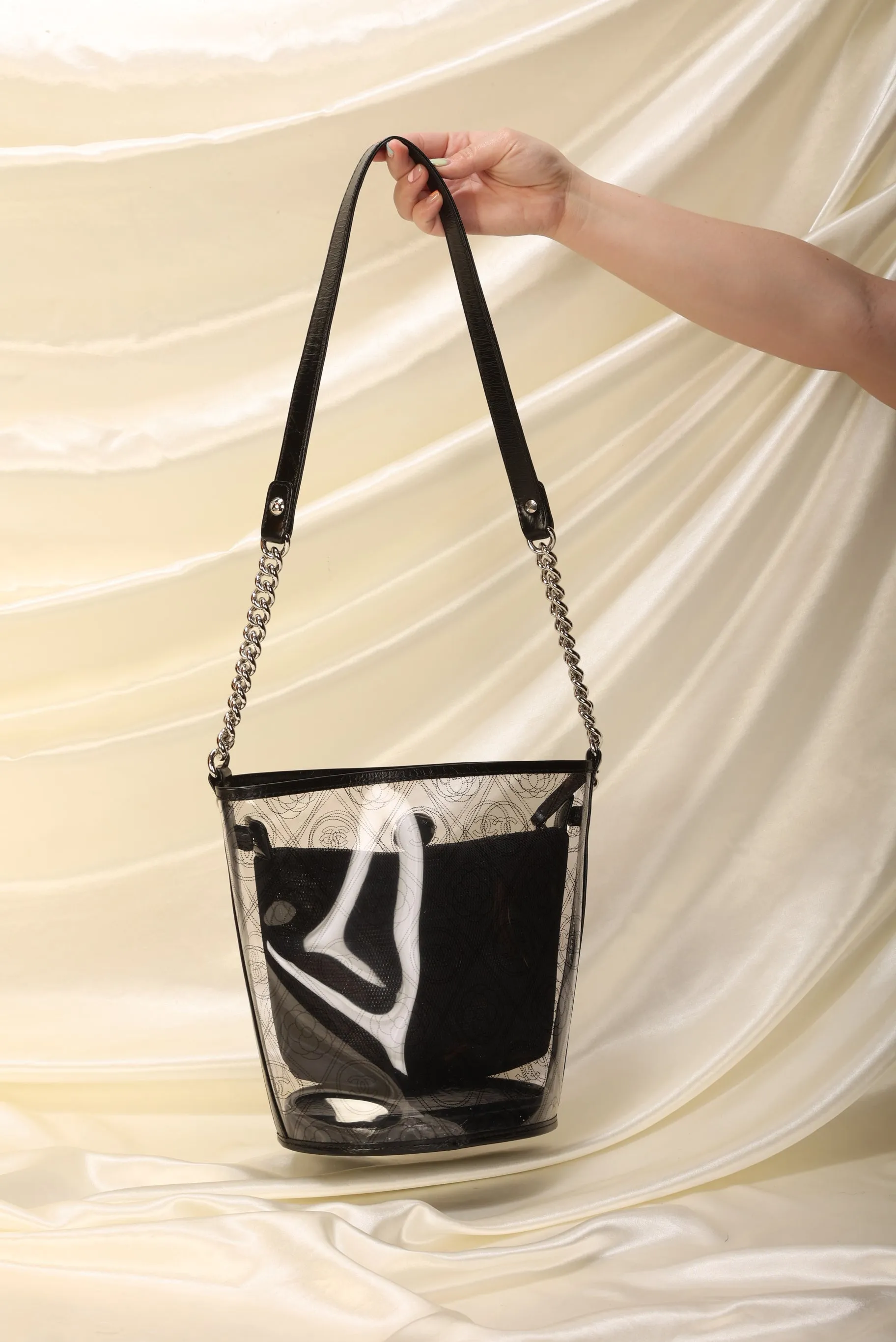 Limited Edition CL Patent 2018 Camellia Bucket Bag