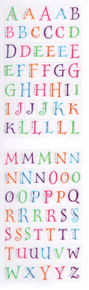 Limited Edition Decorative Alphabet