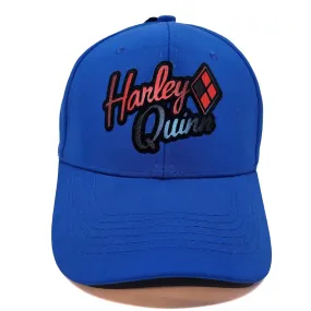 Limited Edition Gorra Azul Logo Harley Quinn Dc Comics