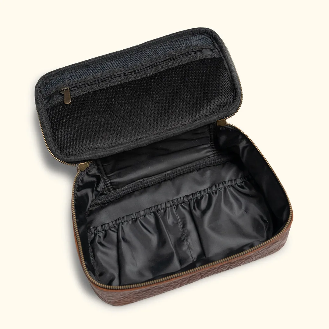 Limited Edition Roosevelt Buffalo Leather Toiletry Kit | Buffalo Grain