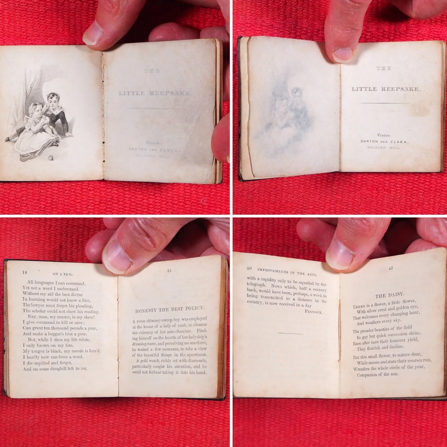 Little Keepsake. >>MINIATURE 1840 JUVENILE BOOK<< Publication Date: 1840 CONDITION: VERY GOOD