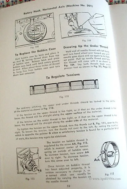 Machine Sewing Book, Singer 1957