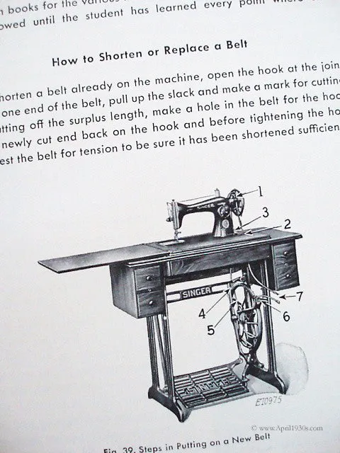 Machine Sewing Book, Singer 1957