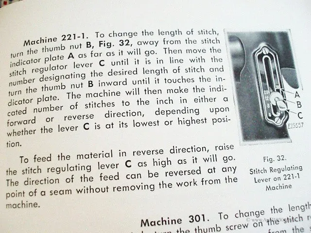 Machine Sewing Book, Singer 1957