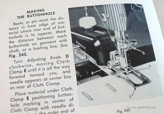 Machine Sewing Book, Singer 1957