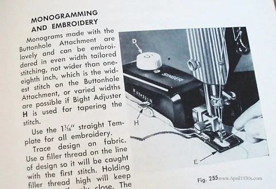 Machine Sewing Book, Singer 1957