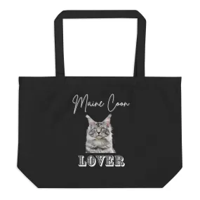 Maine Coons, Large sustainable tote bag