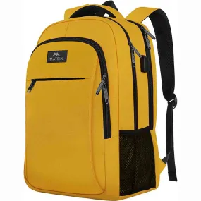 Matein Mlassic Large School Backpack Yellow