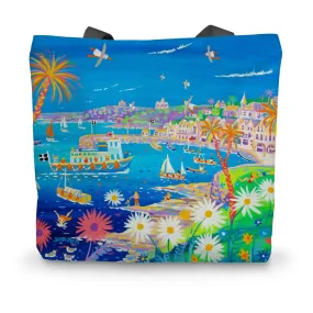 Mediterranean St Mawes, Cornwall by John Dyer Canvas Tote Bag