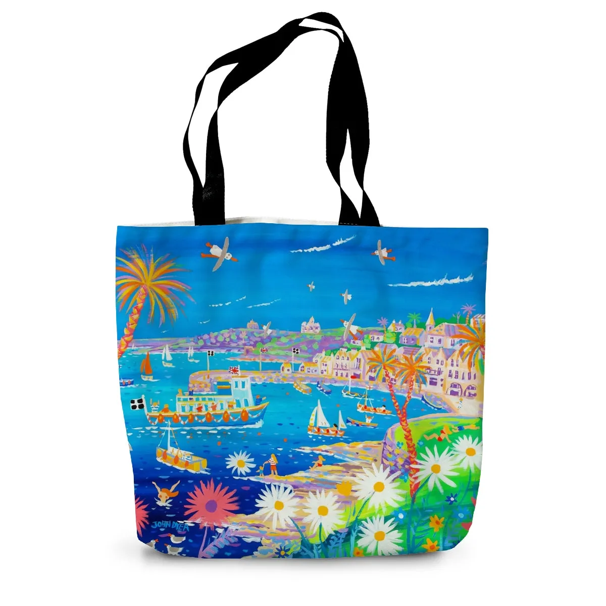 Mediterranean St Mawes, Cornwall by John Dyer Canvas Tote Bag