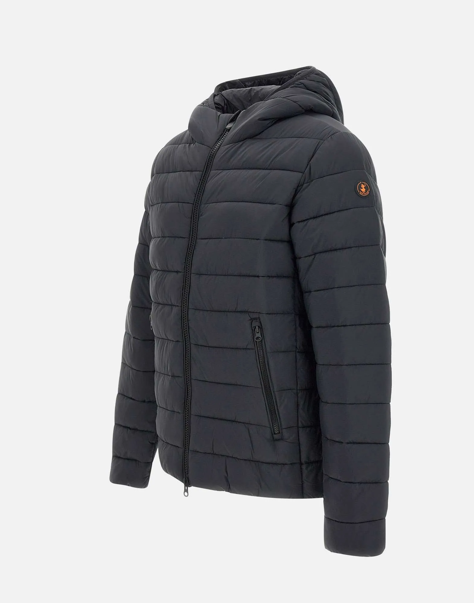 Men's Black Hooded Down Jacket