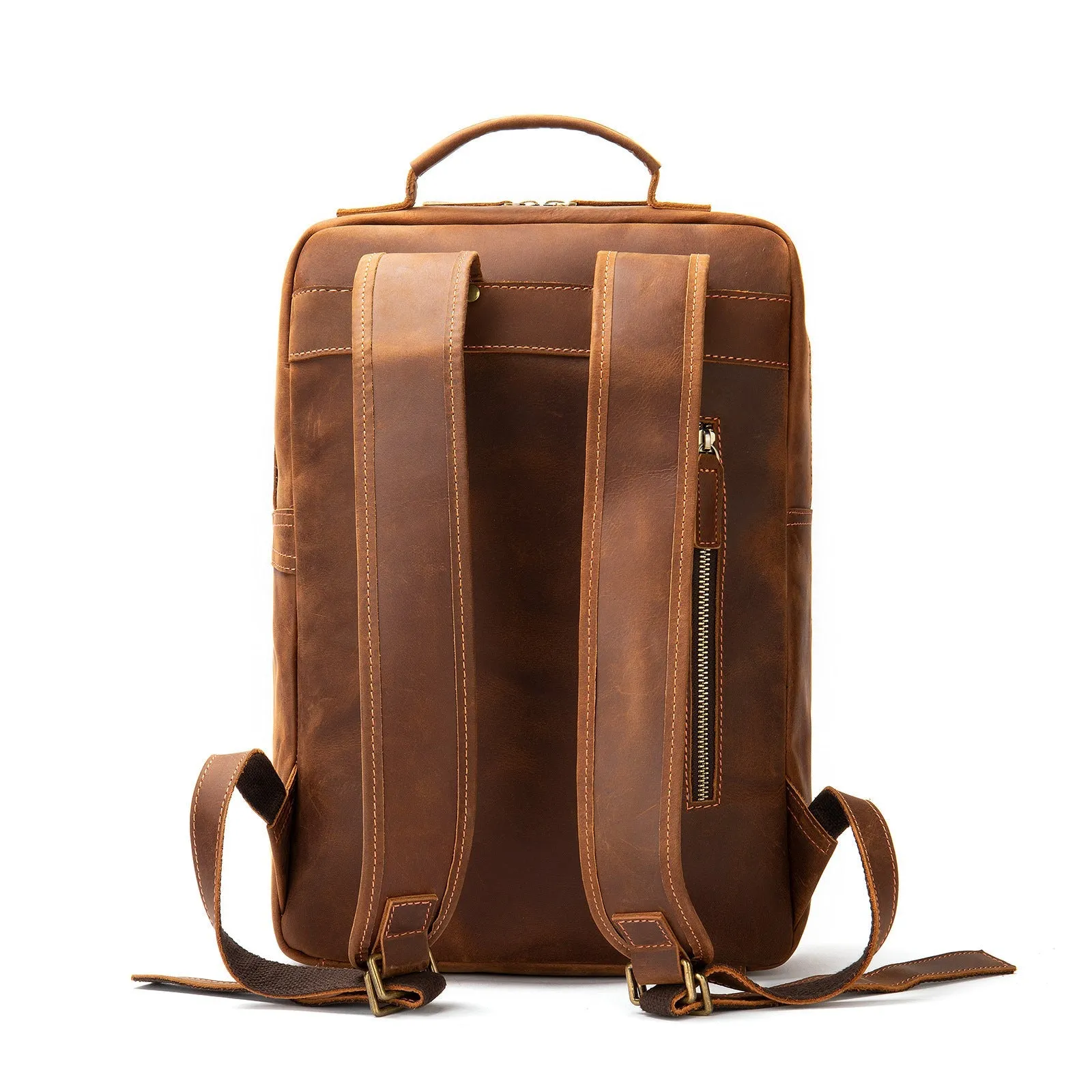 Men's Leather Retro Large Capacity Backpacks