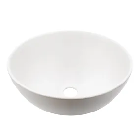 Mini 12" Round White Porcelain Vessel Bath Sink Series, NP-208206