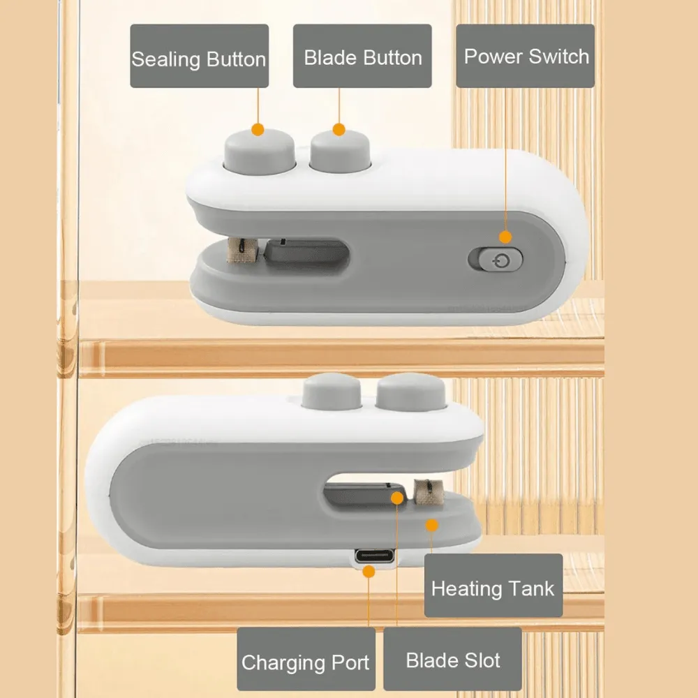 Mini Rechargable Bag Sealer Cutter