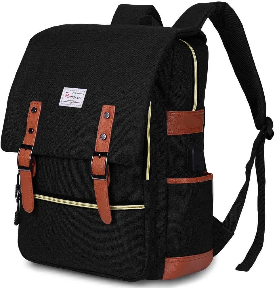 Modoker Vintage Laptop Backpack for Women Men