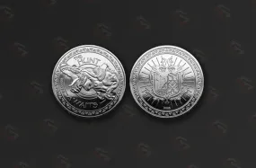 Monster Hunter World Collectable Silver Coin - Numbered Rarity