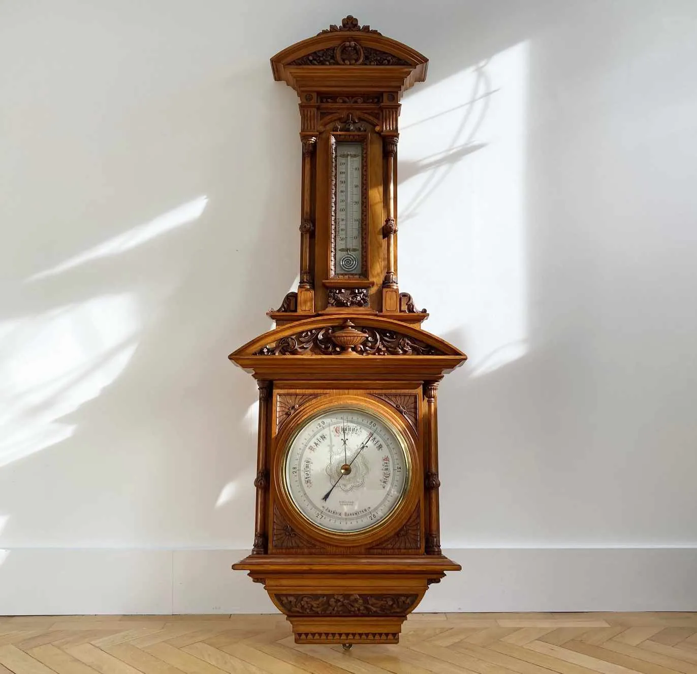 Monumental Victorian Exhibition Aneroid Barometer by Dollond of London