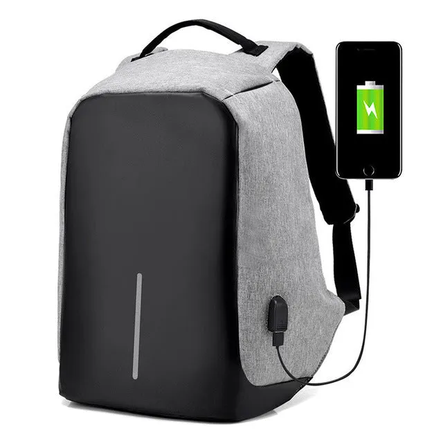 Multifunction USB charging Backpacks Anti Theft Bag