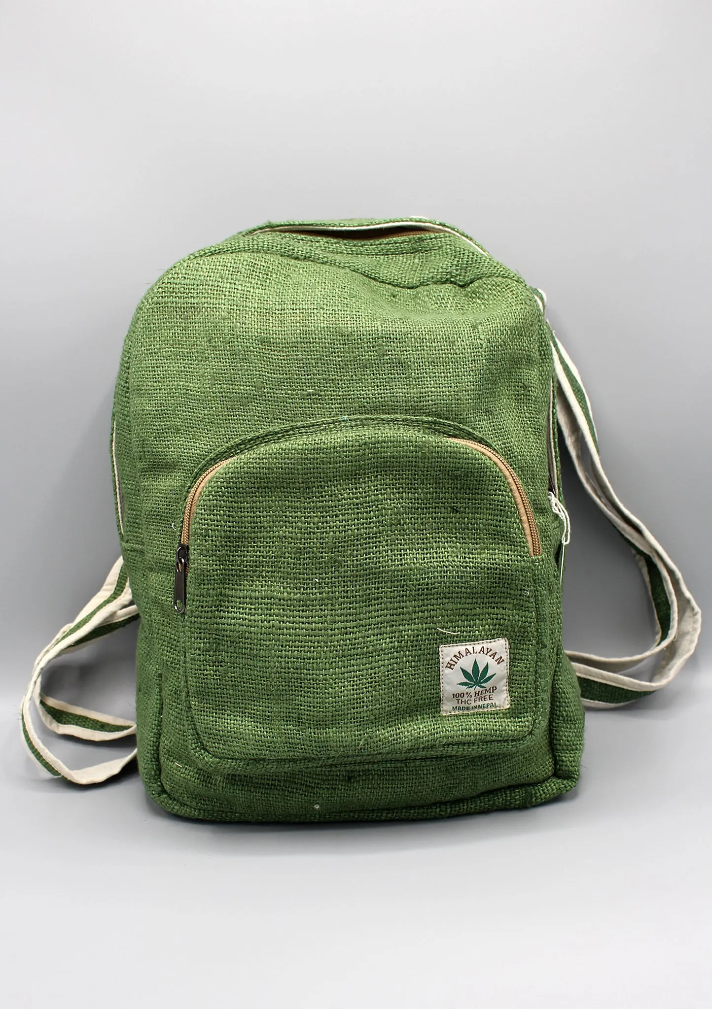 Natural and Earthy Green Hemp Backpack