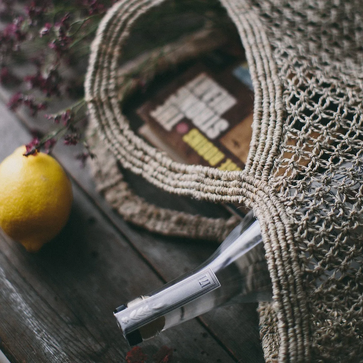 Natural Jute Macrame Market Bag