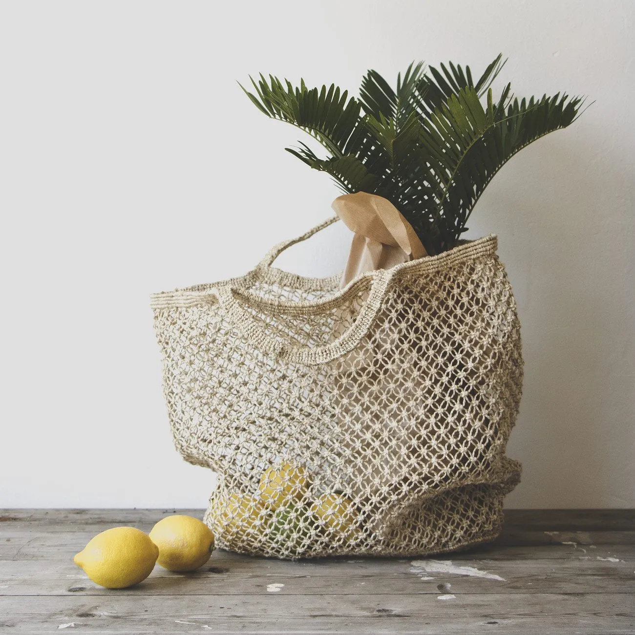 Natural Jute Macrame Market Bag