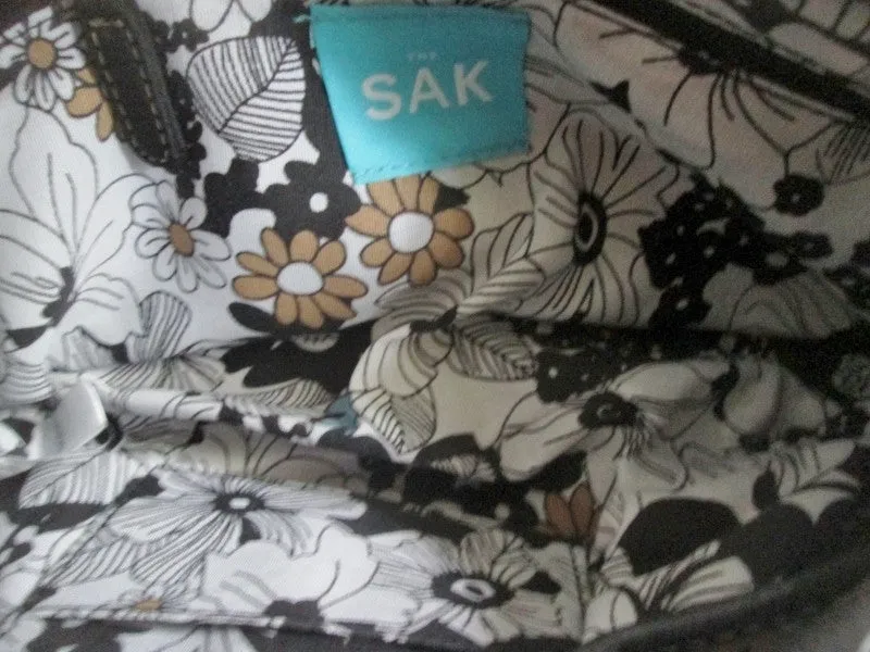 NEW THE SAK signature knit shoulder bag satchel crossbody purse BLACK