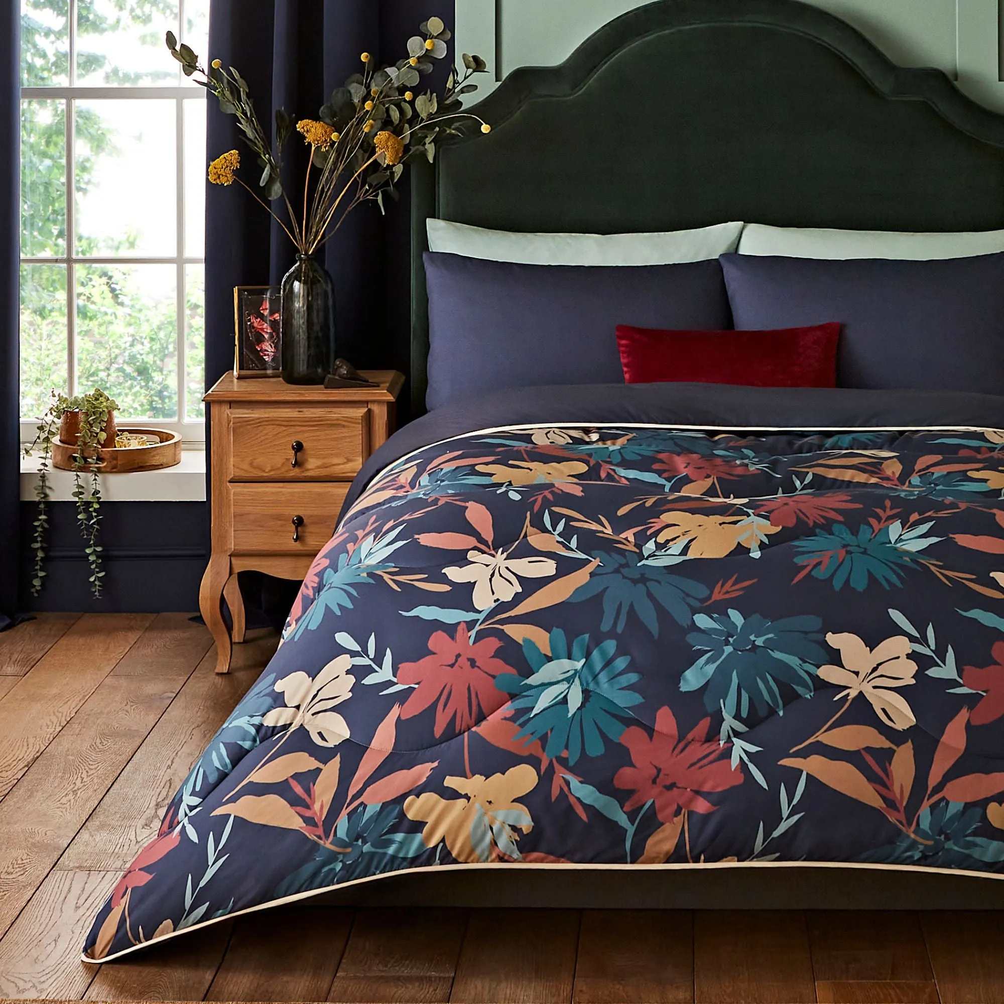 Night Lark® Autumn Floral Coverless Duvet Set