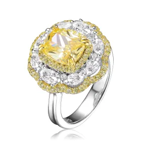 Noémie Yellow Triple Halo Limited Edition Ring