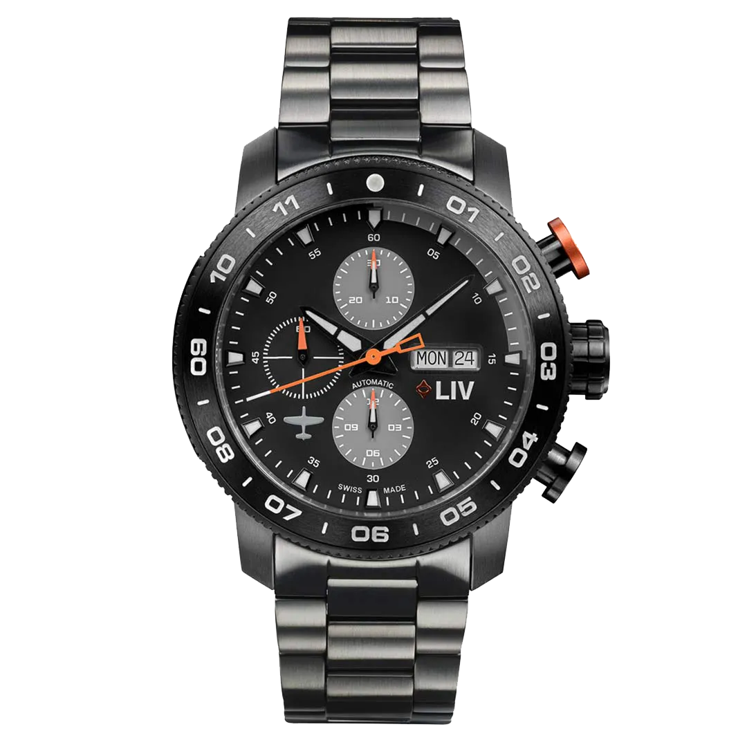 P-51 Black Titanium Chrono Black / Gray