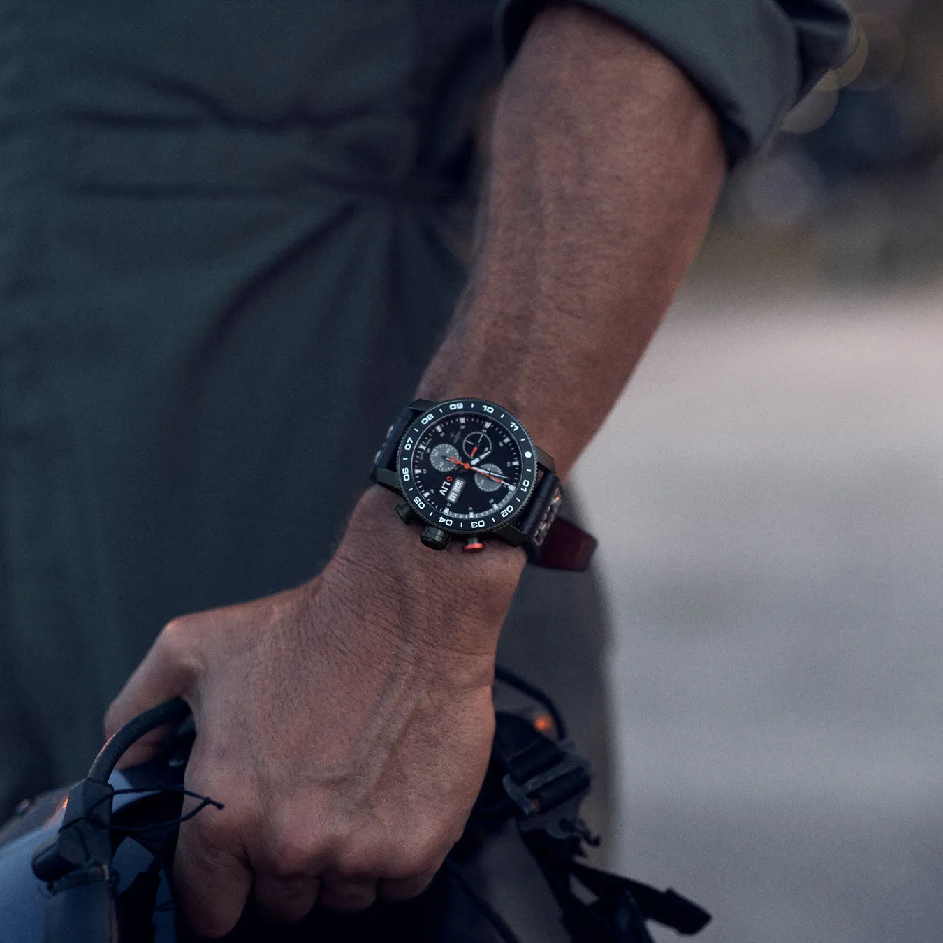 P-51 Black Titanium Chrono Black / Gray