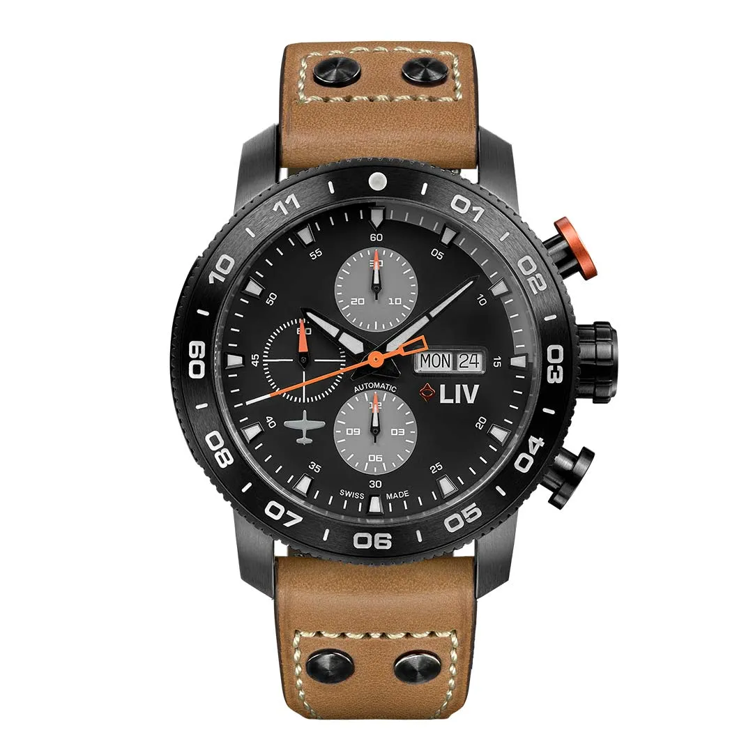 P-51 Black Titanium Chrono Black / Gray