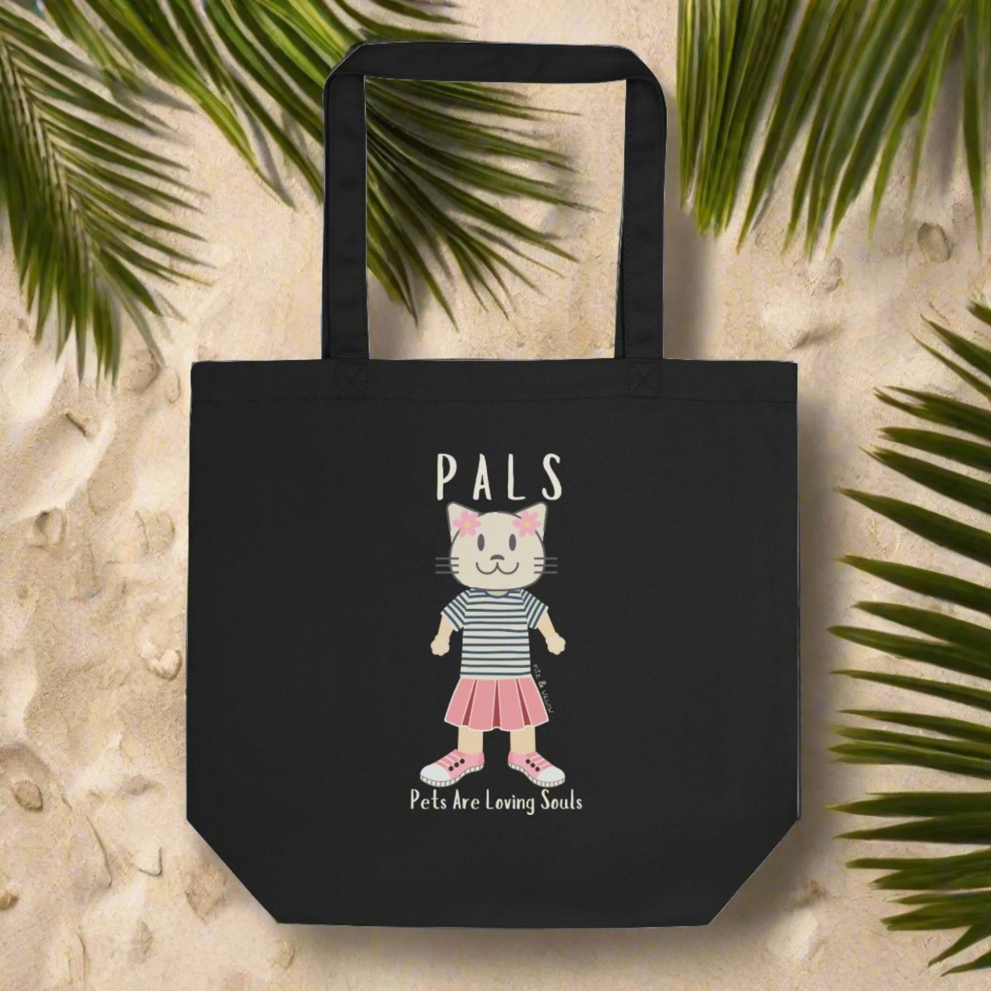 PALS, Cat themed sustainable Tote Bag