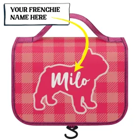 Personalized  Cosmetic Travel Bag with Your french Bulldog’s Name