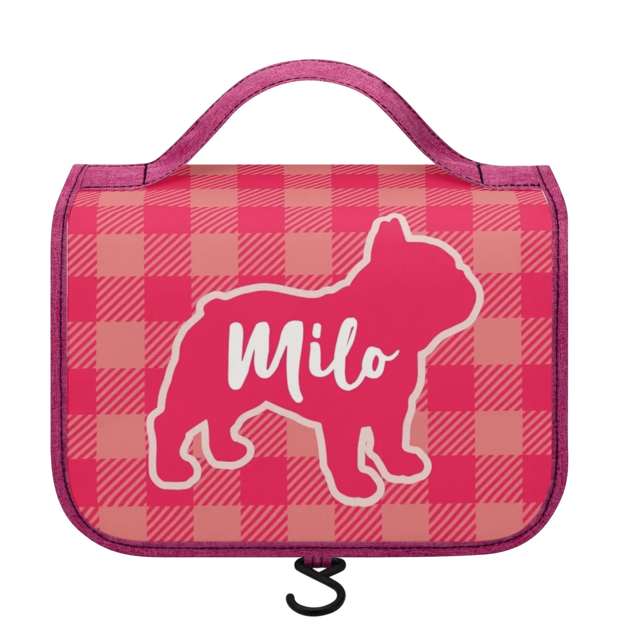 Personalized  Cosmetic Travel Bag with Your french Bulldog’s Name