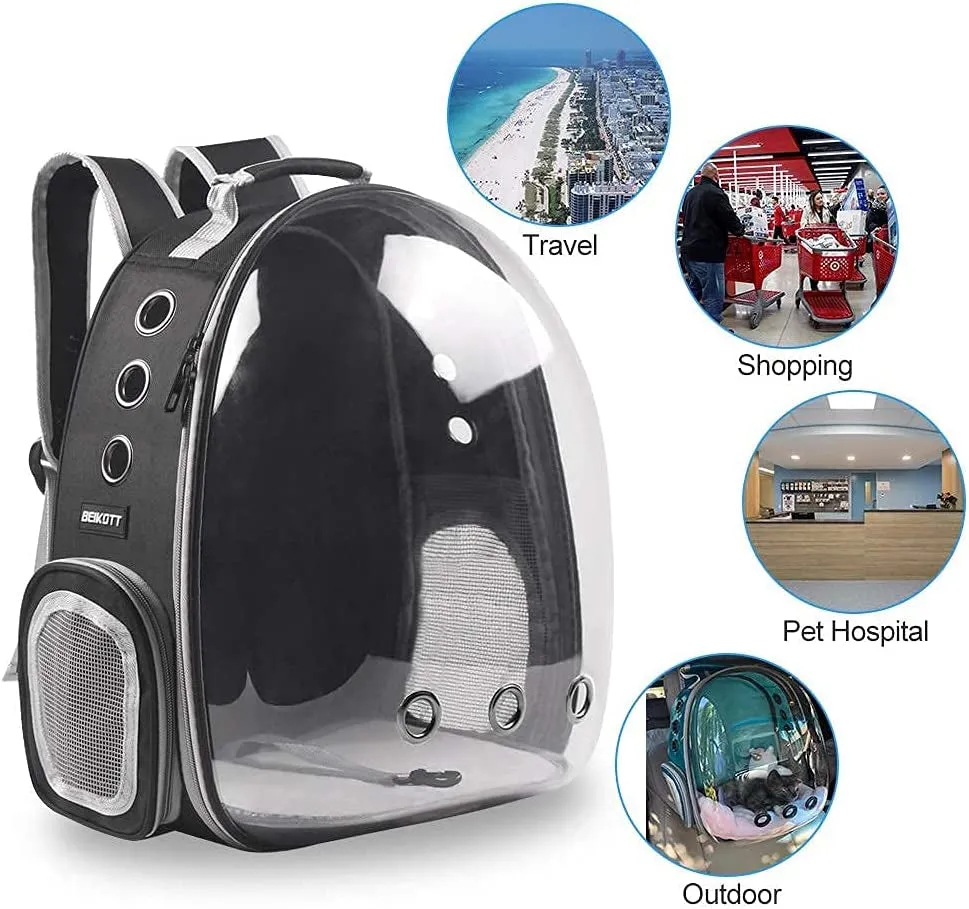 PetVenture Backpack: Airline-Approved Pet Bubble Backpack for Travel, Hiking, and Outdoor Adventures. Purrfect for Cats, Dogs, and More!