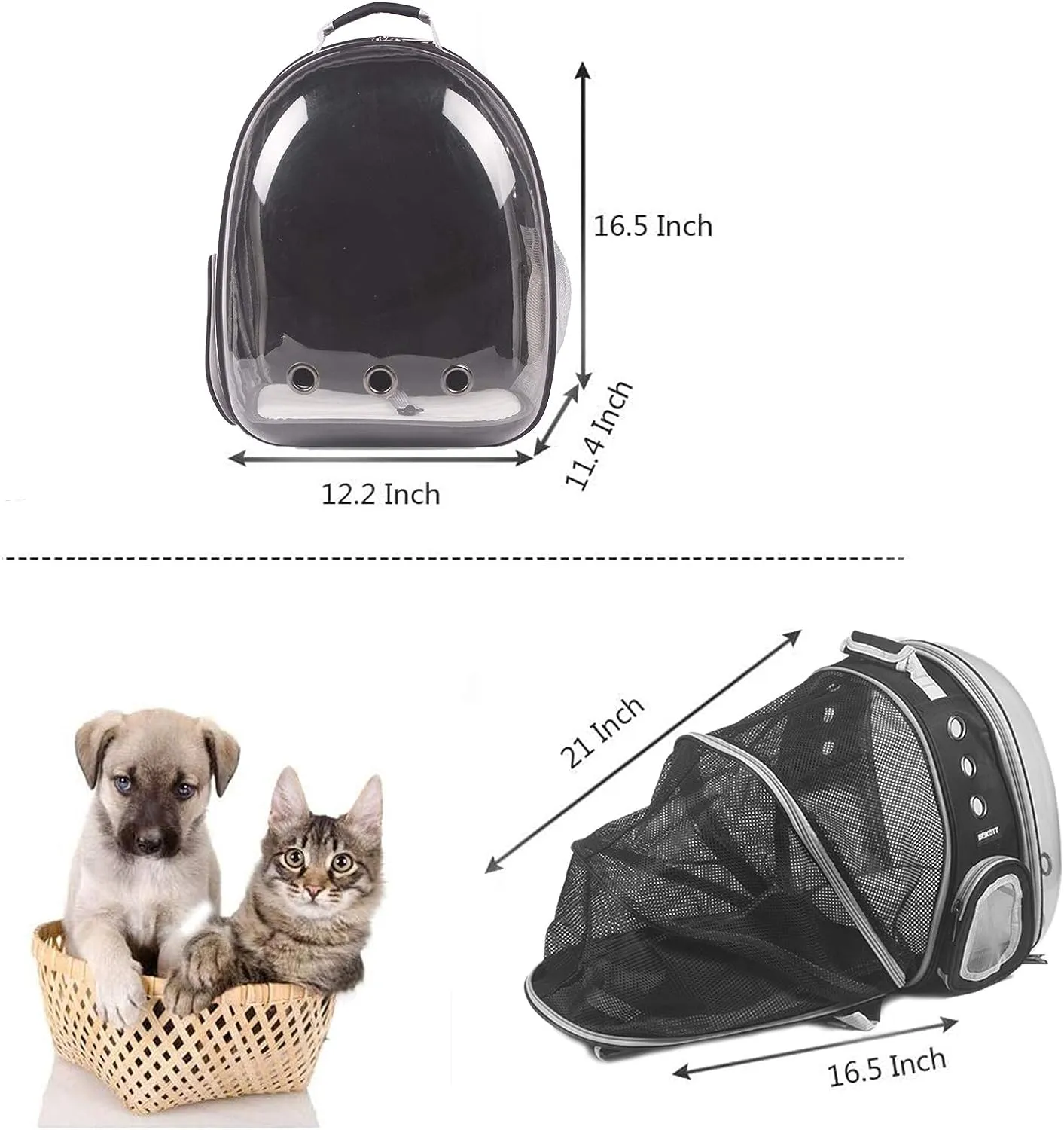 PetVenture Backpack: Airline-Approved Pet Bubble Backpack for Travel, Hiking, and Outdoor Adventures. Purrfect for Cats, Dogs, and More!