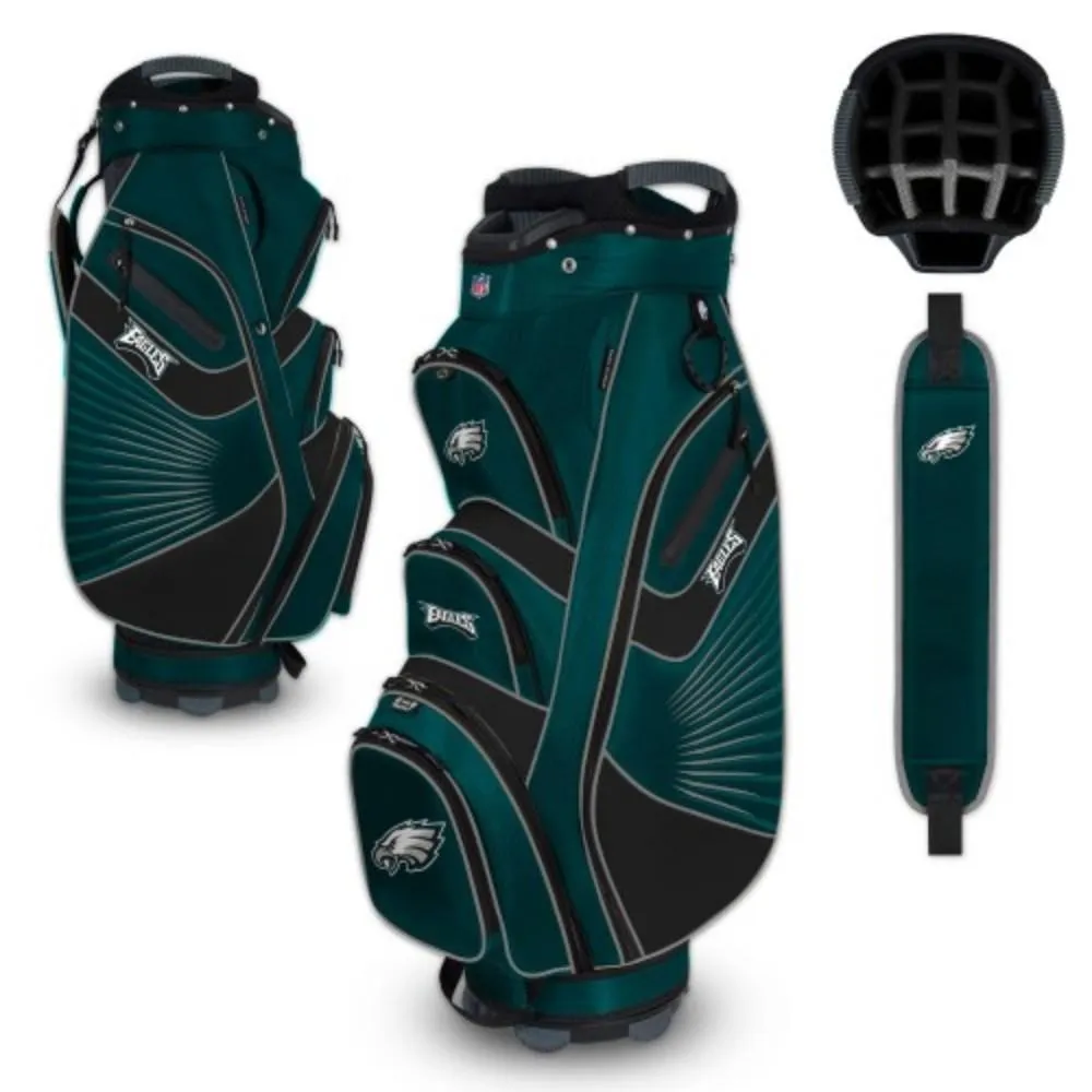 Philadelphia Eagles WinCraft "The Bucket II" 14-Way Cooler Cart Golf Bag