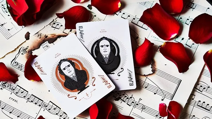 Piano Player Two-Key Edition Playing Cards by Bocopo