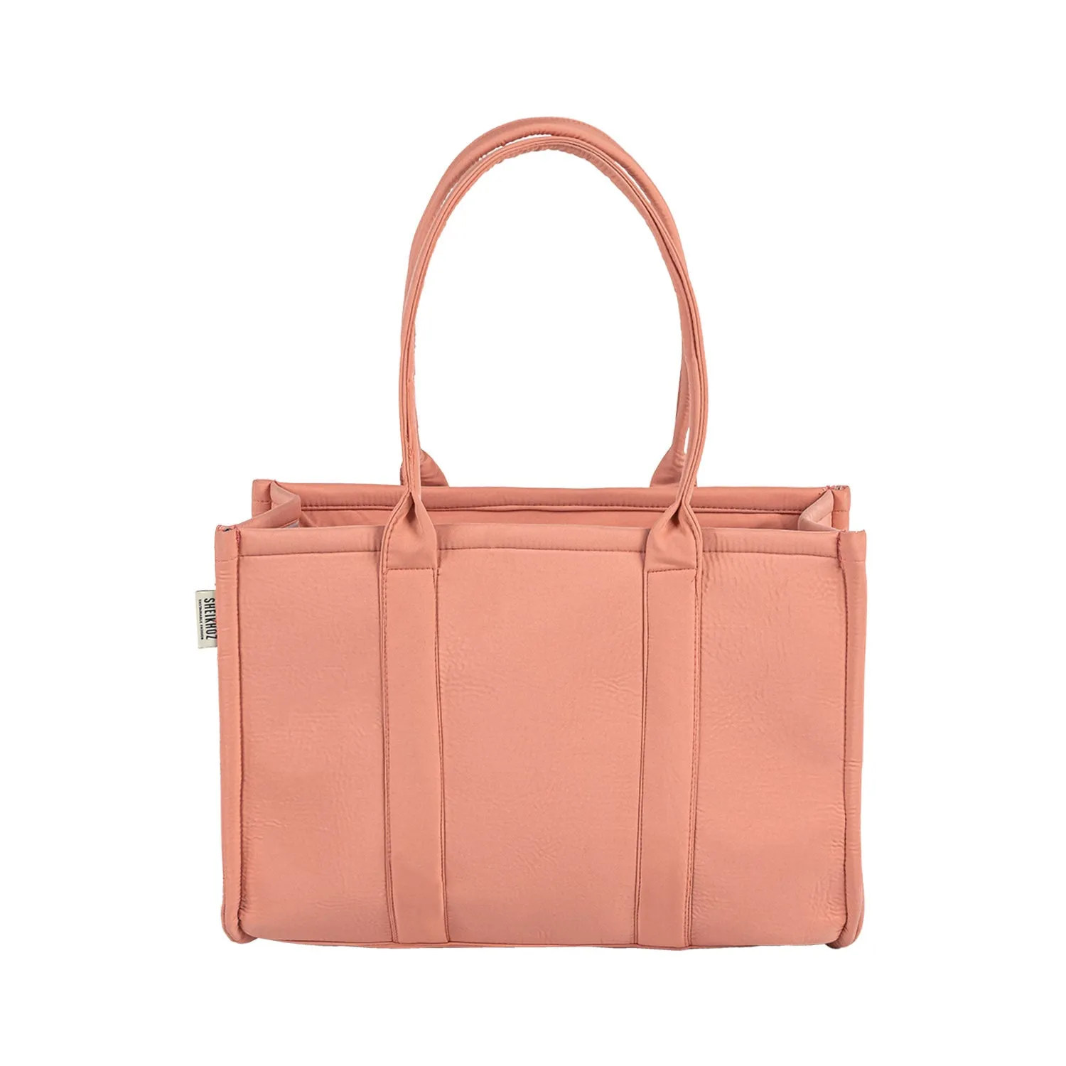 Plain Striped Tote - Peach Tote Bag