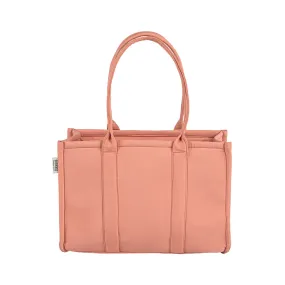 Plain Striped Tote - Peach Tote Bag