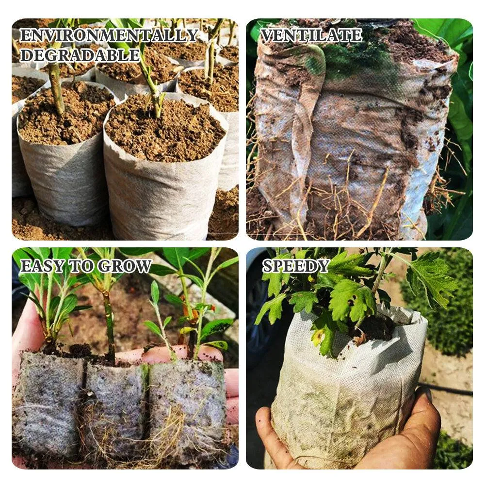 Plant Grow Bags Biodegradable   Eco-Friendly helps your plants grow faster