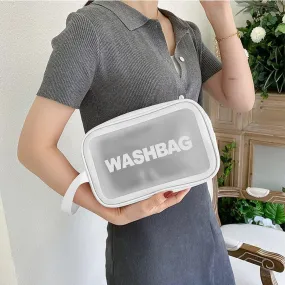 Portable Makeup Organizer Bag WASHBAG-White Large(SA2405-121)