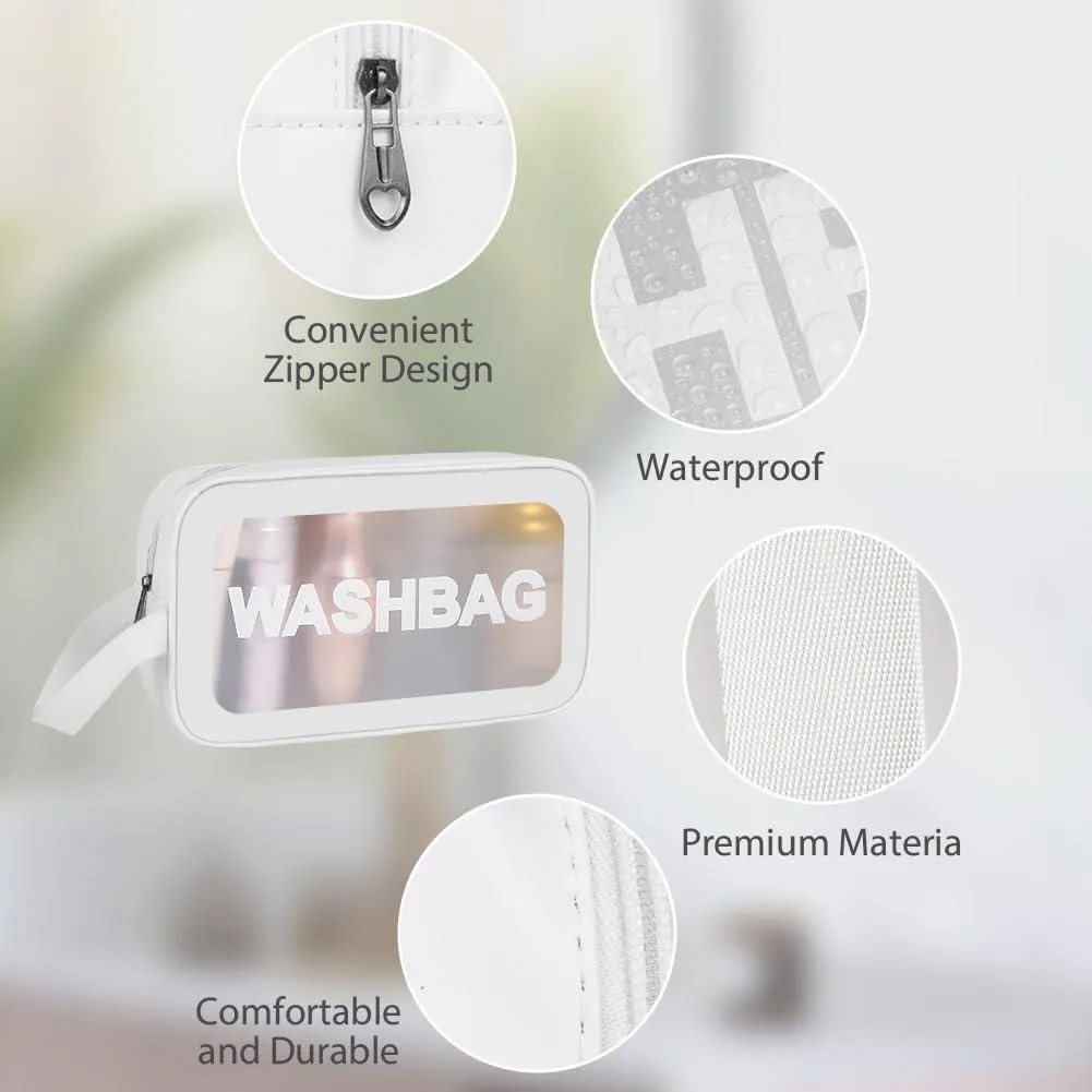 Portable Makeup Organizer Bag WASHBAG-White Small(SA2405-122)